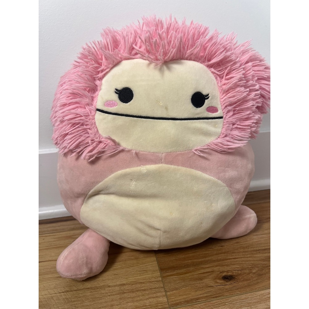 Squishmallows Plush Toy 12" Pink Brina the Bigfoot Fuzzy Mane Stuffed Animal